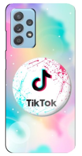 Силиконовый чехол с изображением "TikTok принт" для Samsung Galaxy A23