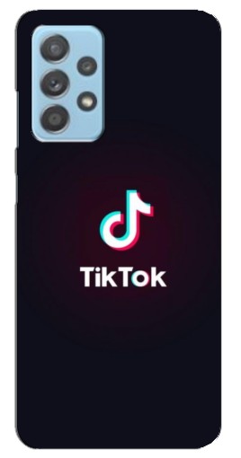 Силиконовый чехол с изображением "TikTok темный" для Samsung Galaxy A23
