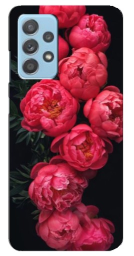 Силиконовый чехол с изображением "Яркие пионы" для Samsung Galaxy A23