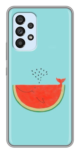 Силиконовый чехол с изображением "Арбуз кит" для Samsung Galaxy A33 (5G)