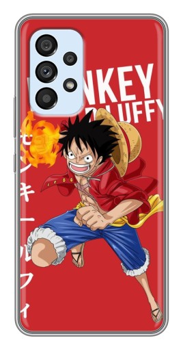 Силиконовый чехол с изображением "Атакующий D Luffy" для Samsung Galaxy A33 (5G)
