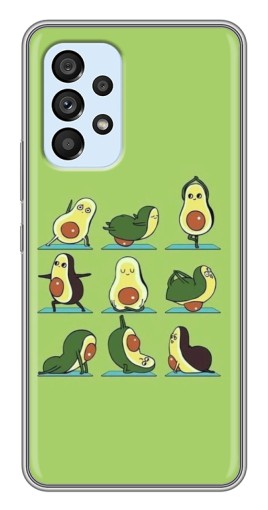 Силиконовый чехол с изображением "Авокадо Йога" для Samsung Galaxy A33 (5G)
