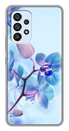 Чехол с картинкой "Голубые орхидеи" для Samsung Galaxy A33 (5G)