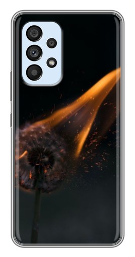 Силиконовый чехол с изображением "Горящий одуванчик" для Samsung Galaxy A33 (5G)