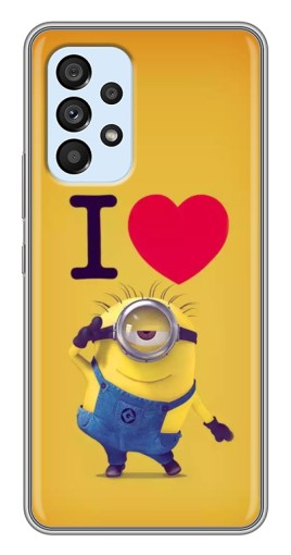 Чехол с картинкой "I Love Minion" для Samsung Galaxy A33 (5G)