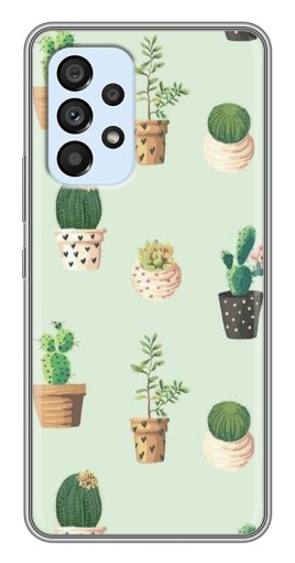 Чехол с принтом "Кактусы в горшочках " для Samsung Galaxy A33 (5G)