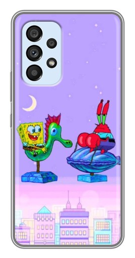Чехол с картинкой "Крабс и Спанч Боб" для Samsung Galaxy A33 (5G)