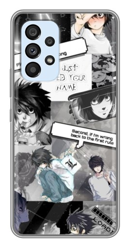Силиконовый чехол с изображением "L - Death note" для Samsung Galaxy A33 (5G)