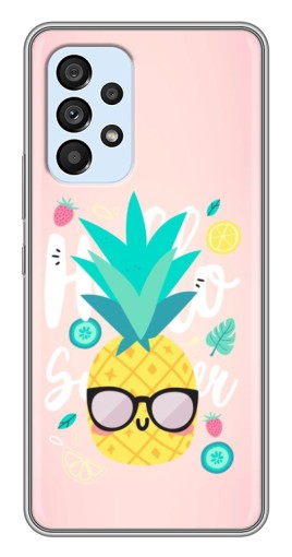 Силиконовый чехол с изображением "Летний ананас" для Samsung Galaxy A33 (5G)