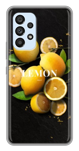 Чехол с принтом "Лимон на черном" для Samsung Galaxy A33 (5G)