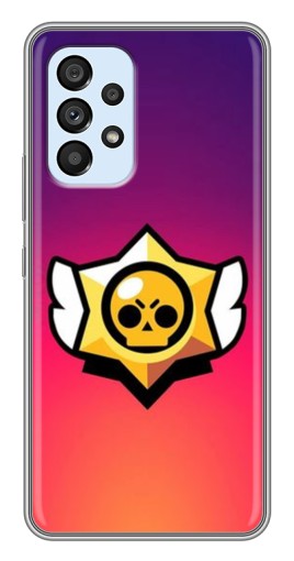 Чехол с картинкой "Логотип Brawl Stars" для Samsung Galaxy A33 (5G)