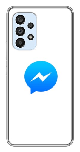 Силиконовый чехол с изображением "messenger logo" для Samsung Galaxy A33 (5G)