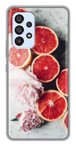 Силиконовый чехол с изображением "Половинки грейпфрутов" для Samsung Galaxy A33 (5G)
