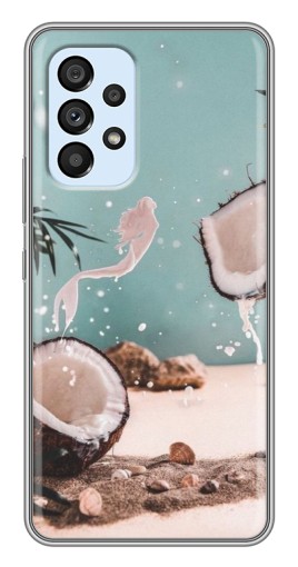 Силиконовый чехол с изображением "Половинки кокоса" для Samsung Galaxy A33 (5G)
