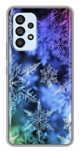 Чехол с картинкой "Разноцветные снежинки" для Samsung Galaxy A33 (5G)