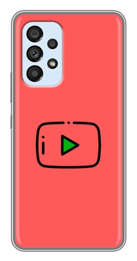Чехол с картинкой "Рисованная кнопка" для Samsung Galaxy A33 (5G)
