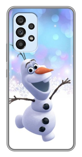 Силиконовый чехол с изображением "Снеговик Олаф" для Samsung Galaxy A33 (5G)