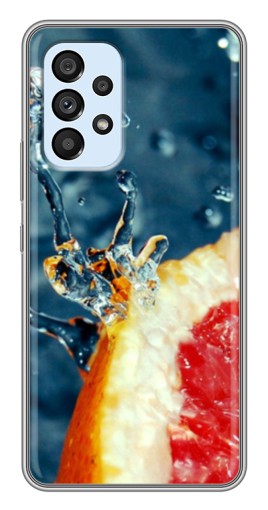 Силиконовый чехол с изображением "Сочный грейпфрут" для Samsung Galaxy A33 (5G)