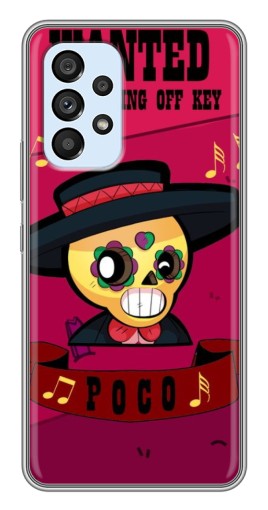 Силиконовый чехол с изображением "WANTED POCO" для Samsung Galaxy A33 (5G)