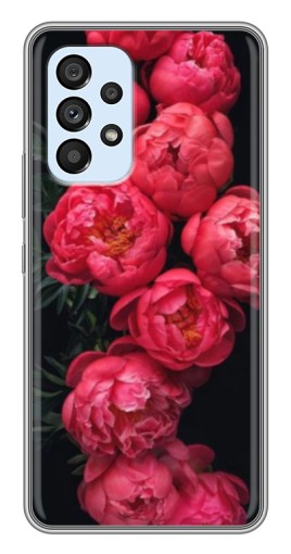 Чехол с картинкой "Яркие пионы" для Samsung Galaxy A33 (5G)
