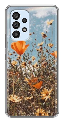 Силиконовый чехол с изображением "Желтые цветы" для Samsung Galaxy A33 (5G)