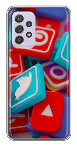 Чехол с принтом "3Д эффект" для Samsung Galaxy A52 5G (A526)