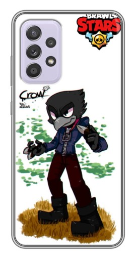 Силиконовый чехол с изображением "Crow" для Samsung Galaxy A52 5G (A526)