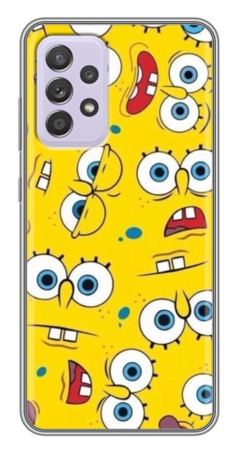 Чехол с печатью "Глаза Спанч-Боба" для Samsung Galaxy A52 5G (A526)