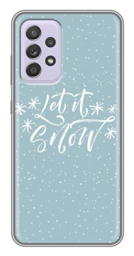 Чехол с картинкой "Let it Snow" для Samsung Galaxy A52 5G (A526)