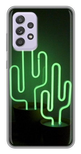 Чехол с печатью "Неоновый кактус" для Samsung Galaxy A52 5G (A526)