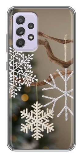 Чехол с печатью "Снежинки на ветке" для Samsung Galaxy A52 5G (A526)