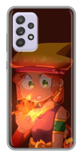 Чехол с печатью "Amber с огнем" для Samsung Galaxy A52s 5G (A528)