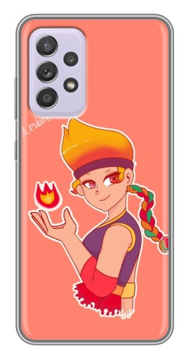 Чехол с картинкой "Amber с огоньком" для Samsung Galaxy A52s 5G (A528)