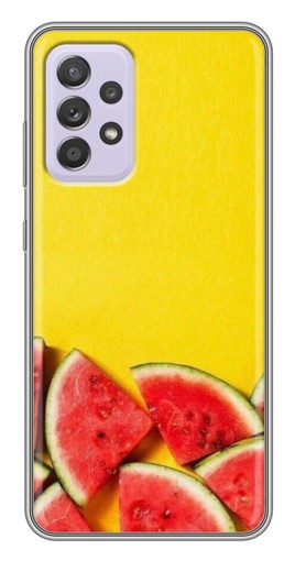 Силиконовый чехол с изображением "Арбузики на желтом" для Samsung Galaxy A52s 5G (A528)