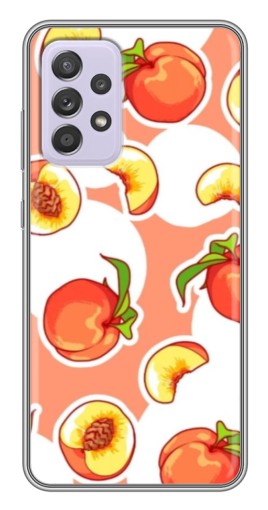 Чехол с печатью "Дольки персиков" для Samsung Galaxy A52s 5G (A528)