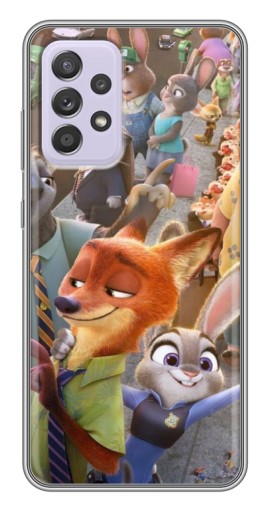 Чехол с картинкой "Герои Зверополис" для Samsung Galaxy A52s 5G (A528)