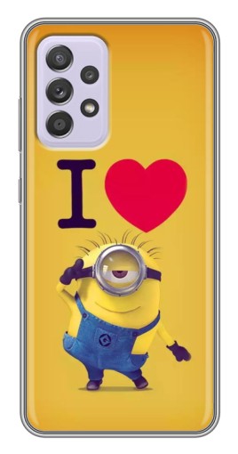 Чехол с печатью "I Love Minion" для Samsung Galaxy A52s 5G (A528)