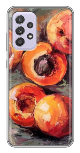 Чехол с печатью "Картина персики" для Samsung Galaxy A52s 5G (A528)