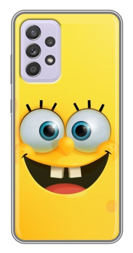 Силиконовый чехол с изображением "Квадратный Губка Боб" для Samsung Galaxy A52s 5G (A528)