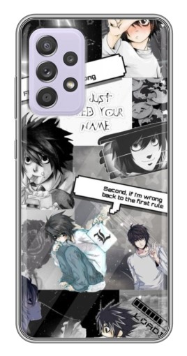 Силиконовый чехол с изображением "L - Death note" для Samsung Galaxy A52s 5G (A528)