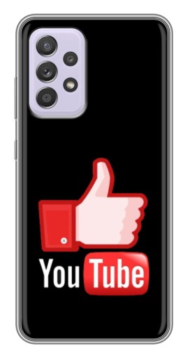 Чехол с печатью "Лайк YouTube" для Samsung Galaxy A52s 5G (A528)