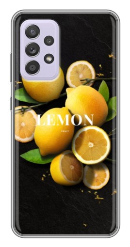Чехол с картинкой "Лимон на черном" для Samsung Galaxy A52s 5G (A528)