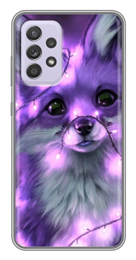Чехол с принтом "Лисенок фиолетовый" для Samsung Galaxy A52s 5G (A528)