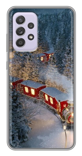 Чехол с принтом "Новогодний поезд" для Samsung Galaxy A52s 5G (A528)
