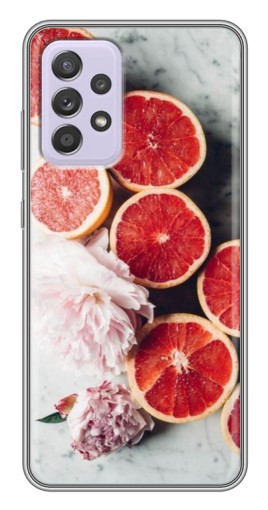 Силиконовый чехол с изображением "Половинки грейпфрутов" для Samsung Galaxy A52s 5G (A528)
