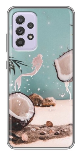 Чехол с печатью "Половинки кокоса" для Samsung Galaxy A52s 5G (A528)