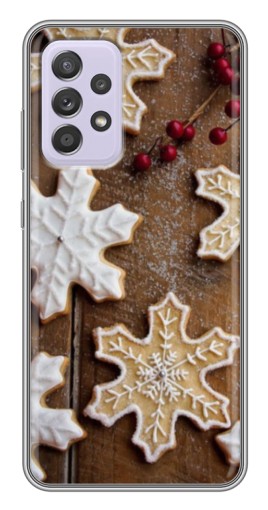 Силиконовый чехол с изображением "Пряники снежинки" для Samsung Galaxy A52s 5G (A528)