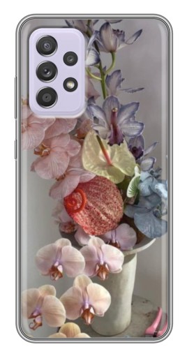 Силиконовый чехол с изображением "Разноцветные орхидеи" для Samsung Galaxy A52s 5G (A528)