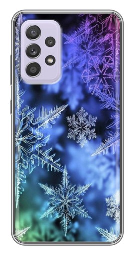Чехол с печатью "Разноцветные снежинки" для Samsung Galaxy A52s 5G (A528)