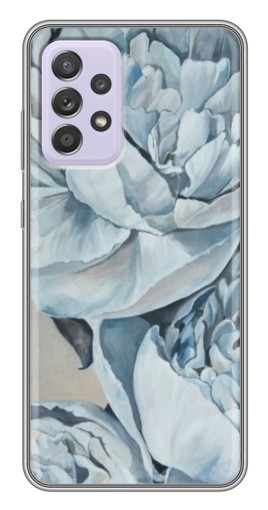 Чехол с картинкой "Рисунок пионы" для Samsung Galaxy A52s 5G (A528)